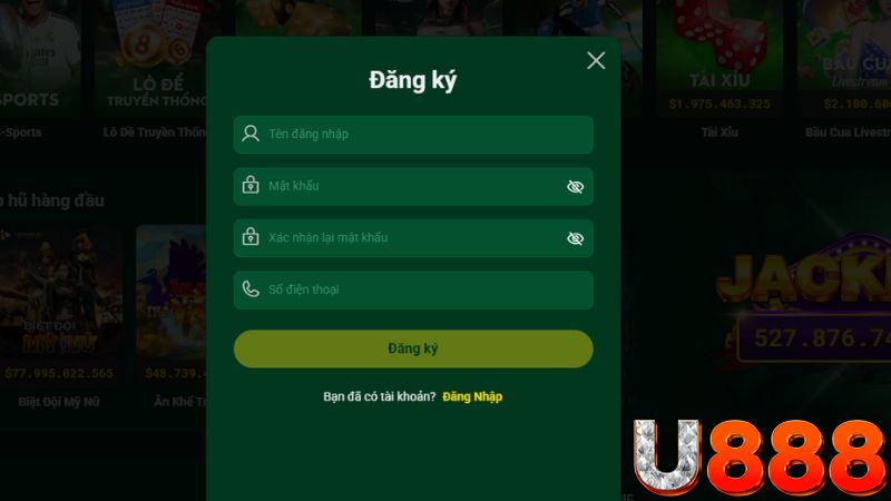 Đăng ký tài khoản là điều kiện tiên quyết tham gia Casino