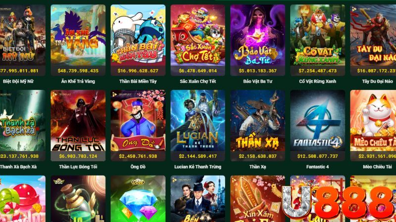 Game Nổ hũ siêu hot tại U888