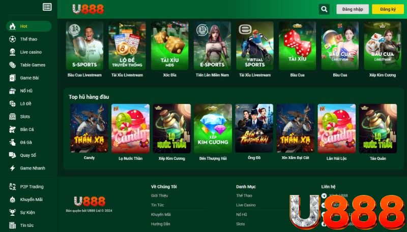Sứ mệnh của nhà cái U888 trong giới cá cược online